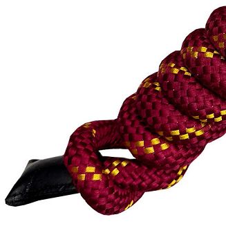 Velvet Lead Rope HORSENJOY with Swivel Snap Hook Burgundy/ 190501 - 2