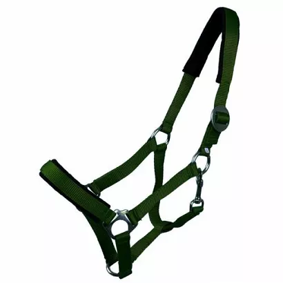 Padded tape halter MUSTANG dark green/ 0002