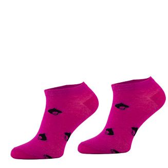 Stopki - skarpetki COMODO bawełniane  / SDJ - kolor fuksja, wzór głowa konia.
