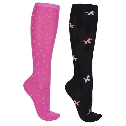 Knee Socks – Set of 2 Pairs QHP Isalyn Unicorn Dream