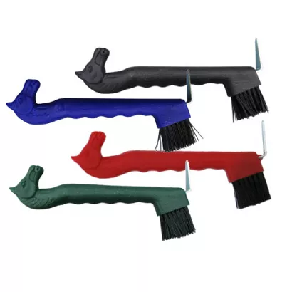 23104 STALLION Hoof pick with horse head-shaped handle