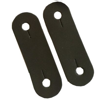 Skórzane paski do zaczepienia gumek  w bezpiecznych, wupinanych strzemionach / NC