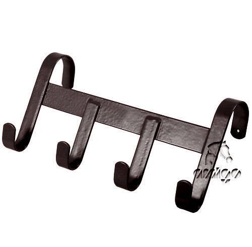 18 KERBL Metal tack rack - black