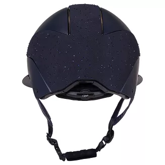 Kask jeździecki QHP Ohio z szerokim daszkiem polo, granatowy,  EN1384:2023 / 8834 - 3
