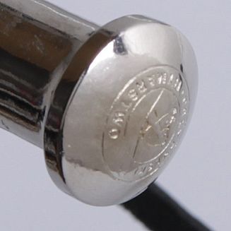 Leather-braided whip metal mushroom cap PRZYBYLSKI -  A12 - 6