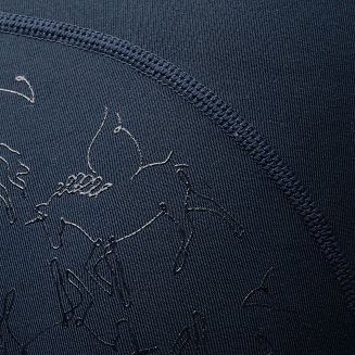 Bryczesy – Leginsy dziecięce ocieplane HORZE Dea, pełny silikonowy lej, czarne / 3YVCB - 3