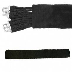 Fur girth sleeve - black