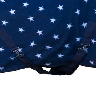 Fleece Rug HKM with Belly  Straps, Starry Sky Navy Blue / 15591 - 3