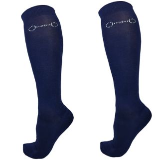 Podkolanówki jeździeckie HORSENJOY Zircon Bit / 031400 - kolor  granatowy 