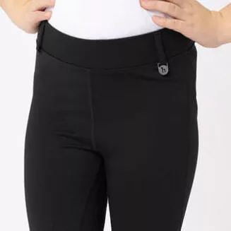 Bryczesy - leginsy dziecięce, ocieplane THERMO-DEA  pełny silikonowy lej Caviar Black - 4