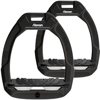 FLEX-ON Strzemiona Safe-On - inclined ULTRA GRIP - czarna ramka - czarna wkładka - biały elastomer