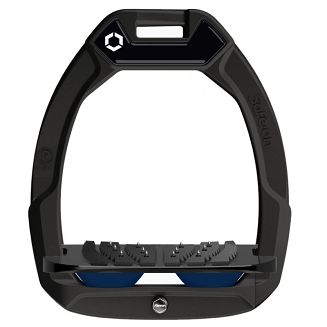 Strzemiona FLEX-ON Safe-On - inclined ULTRA grip - czarna ramka - czarna wkładka - elastomer navy