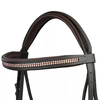 Leather Bridle Y Gemma with Combined Noseband, Web Reins, Brown / 39180 - 4