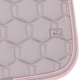 Elegancki wygląd podkreślają trzy ozdobne sznurki oraz subtelne, metalowe logo z motywem konia