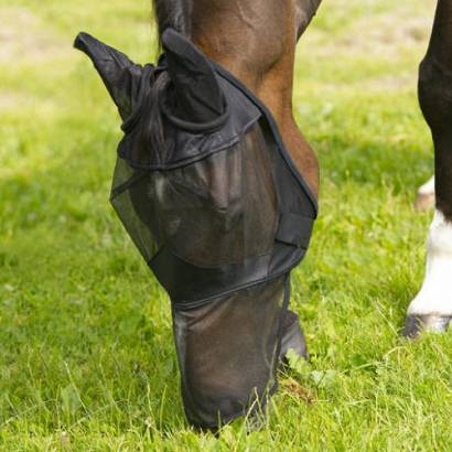 Fly Mask EQUI-THEME for horses with nose protection / 306755