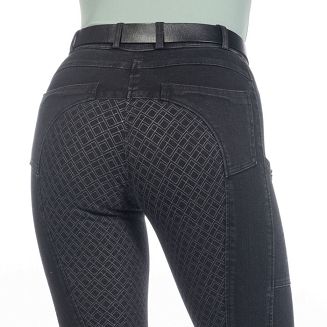 Ladies' Riding breeches HKM Harbour Island Denim Black/ 14540 - 3