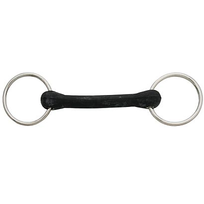 Rubber snaffle bit