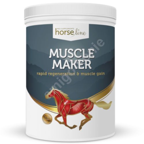 Mieszanka paszowa HorseLinePRO MUSCLE MAKER  wspomagająca rozbudowę mięśni 1050g