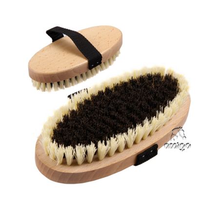 Oval brush SIMON made of hard artificial bristles 18,5 cm L / 017