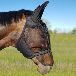 Fly mask with nose