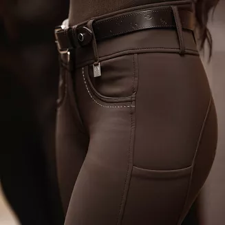 Bryczesy damskie LAURIA GARRELLI  Arezzo pełny silikonowy lej, Dark Brown / 15377 - 2