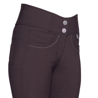 Ladies’ Breeches LAURIA GARRELLI Arezzo, Full Silicone Seat, Dark Brown / 15377 - 3