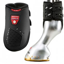 Ochraniacze ZANDONA Carbon Air BALANCE Fetlock, magnetyczne, zapinane na kołki - tył / E2115B 