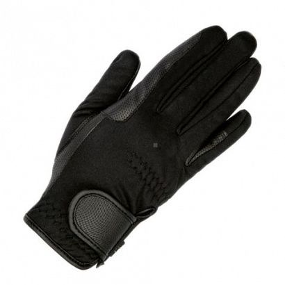 Kids winter riding gloves HKM Softshell black / 91509