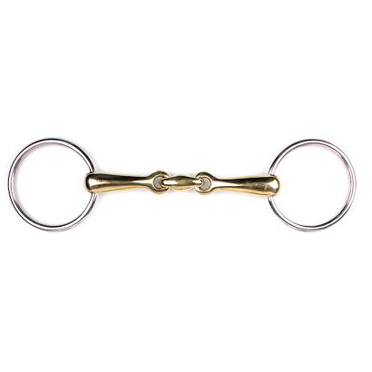 Wędzidło zwykłe pełne QHP z łącznikiem - argentan 17mm / 2122