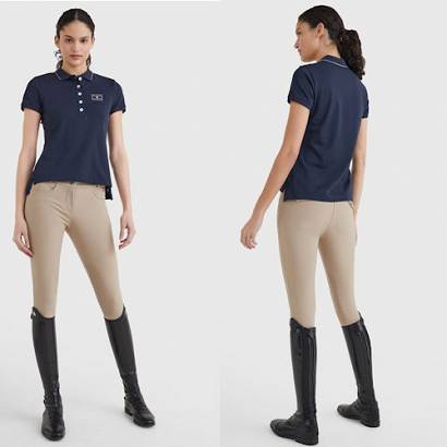 Ladies' polo shirt TOMMY HILFIGER Crystal Emblished Style, Spring Summer 2022 / 10066