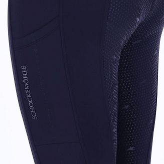 Bryczesy-leginsy damskie  SCHOCKEMÖHLE Air Sporty z pełnym, silikonowym lejem - Dark Navy - 5