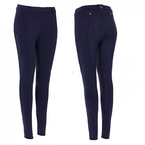 Bryczesy-leginsy damskie  SCHOCKEMÖHLE Air Sporty z pełnym, silikonowym lejem - Dark Navy