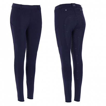 Bryczesy-leginsy damskie  SCHOCKEMÖHLE Air Sporty z pełnym, silikonowym lejem - Dark Navy