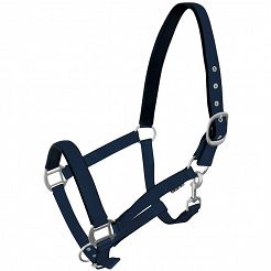 Halter FLUO lined- navy blue