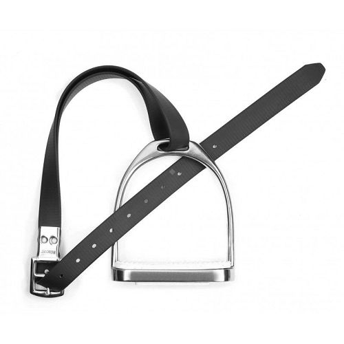 Synthetic Stirrup Leathers WINTEC Slimline  Black / 202045