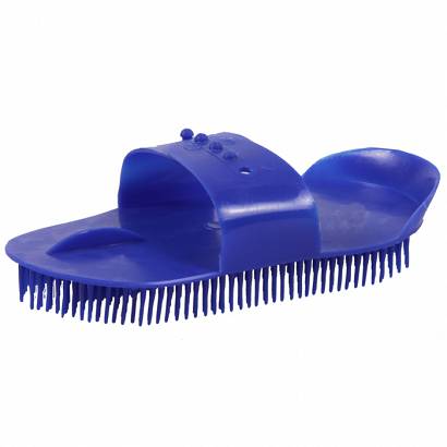 Plastic curry comb  fastened with studs / 240604