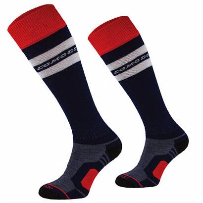 Riding knee socks COMODO with merino wool - Stripes / SJWZ