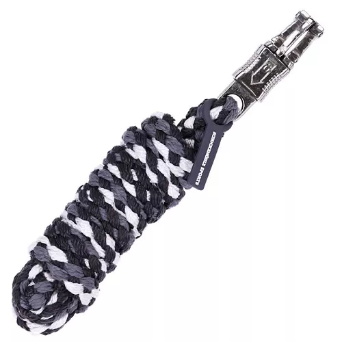 Lead Rope SCHOCKEMÖHLE Catch Style  with PH panic hook, Dark Grey/Grey/Silver / 1320-00022