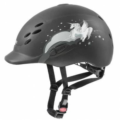 The riding helmet UVEX Onyx Unicorn for children and teenager VG1 / 433462