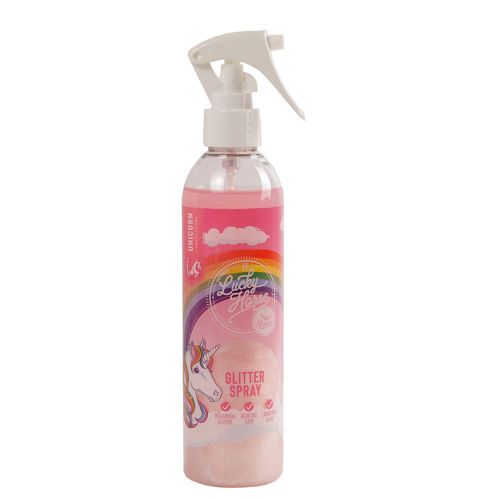RAPIDE Unicorn Glitter Spray - Odżywka do grzywy, sierści i ogona z brokatem, Lucky Horse 250ml / 9110004