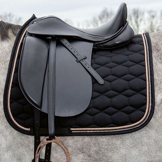 Czaprak ujeżdżeniowy DL HKM Rosegold Glamour – Czarny / 12956 - 2
