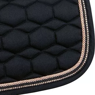 Saddle cloth DL HKM Rosegold Glamour – Black / 12956 - 3