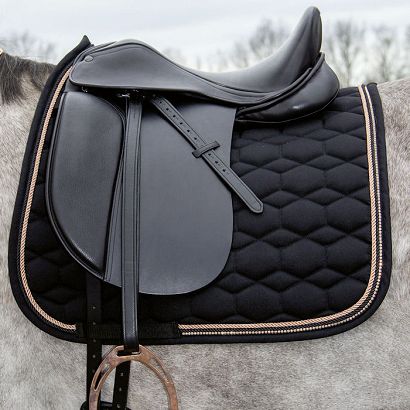 Czaprak ujeżdżeniowy DL HKM Rosegold Glamour – Czarny / 12956