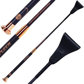 Palcat skokowy FLECK Carbon Composite 60cm / 02009 kolor skóry czarny, okucia kolor rose-gold