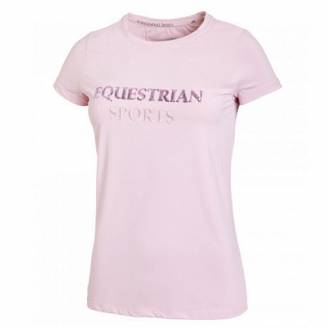 T-shirt damski SCHOCKEMÖHLE Lisa Style, Wiosna - Lato 2022 kolor różowy - powder.