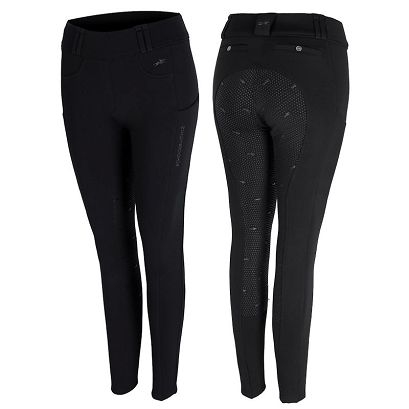 Bryczesy - legginsy zimowe damskie SCHOCKEMÖHLE  Dorina, Black