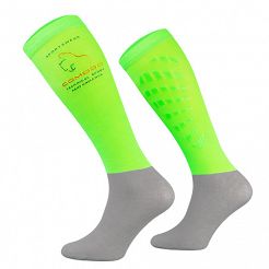 Riding technical socks with silicone SPJT neon green
