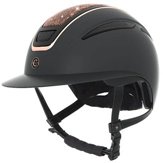 Riding Helmet COVALLIERO Elite Polo, Rose Gold BlackEN1384:2023 / 3230 - 2
