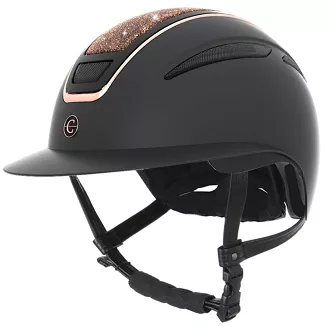 Kask jeździecki COVALLIERO Elite Polo, Rose Gold Czarny EN1384:2023 / 323 - 2