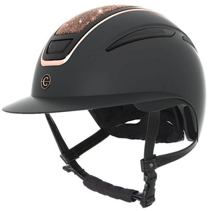 Riding Helmet COVALLIERO Elite Polo, Rose Gold BlackEN1384:2023 / 3230